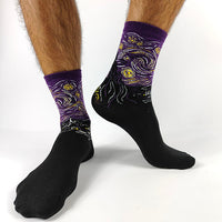 "Starry Night" Socks - Violet