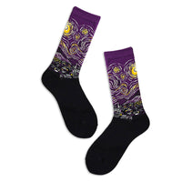 "Starry Night" Socks - Violet