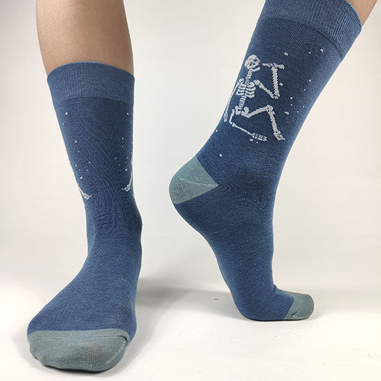 Calzini particolari Orange Duke "Drunk Skeleton"